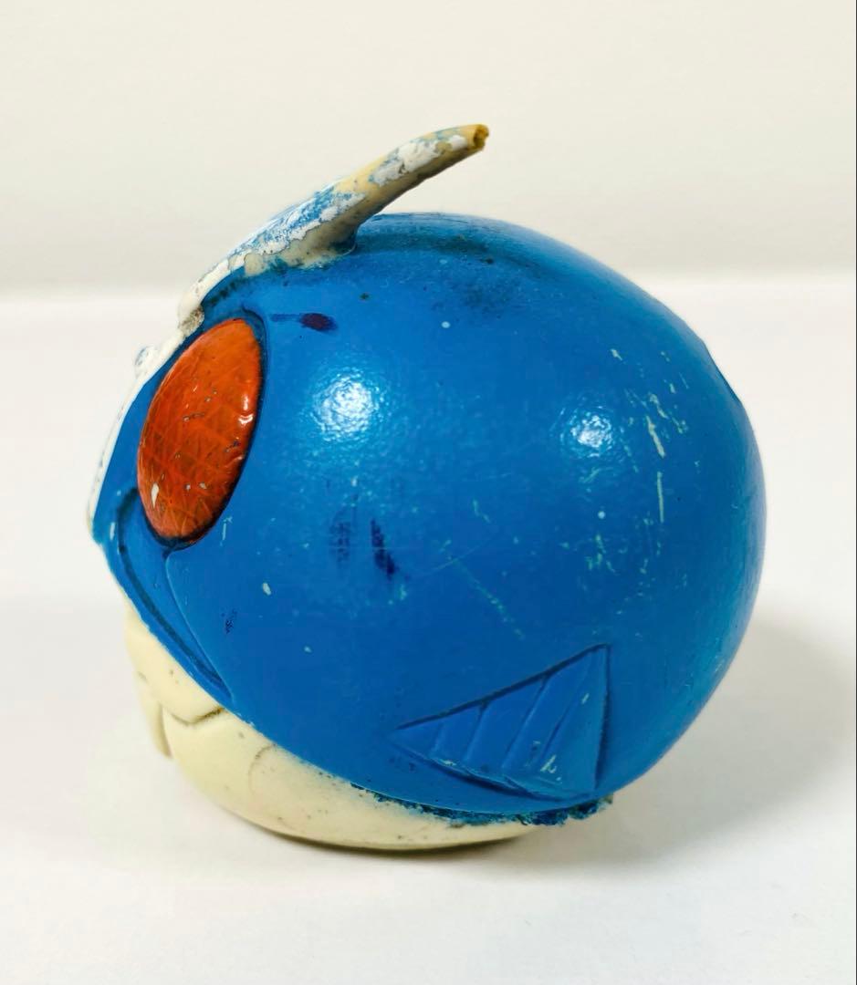 せ*ゃ様 当時物 ソフビ 旧バンダイ 仮面ライダー 水色マスク 面取れ