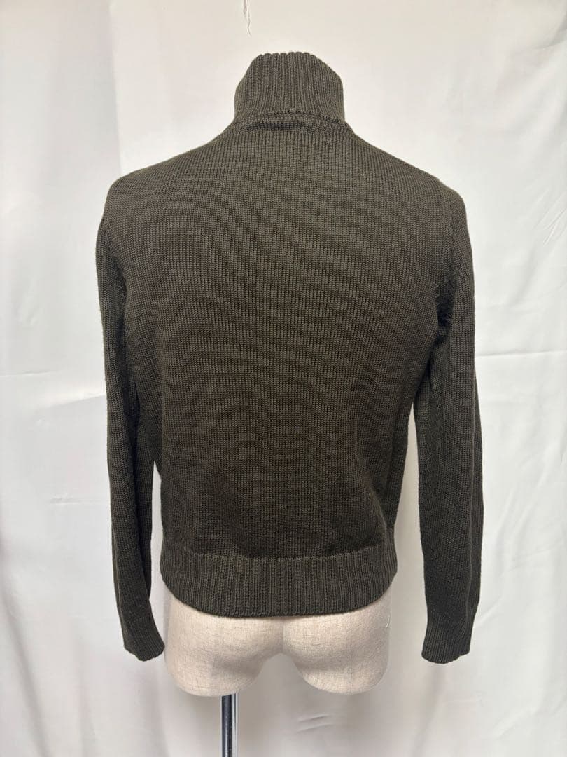zanone オリーブグリーン ハイネックニットセーター