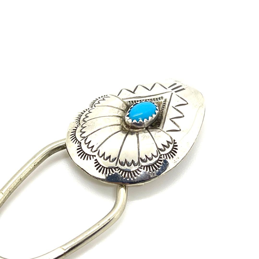 ●ナバホ族・ターコイズ●シルバーキーホルダー・キーリング●Key chain