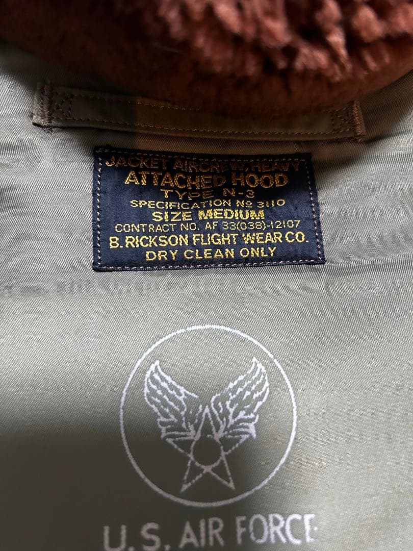 s*i様 90s バズリクソンズ　M品番　初期　N-3 フライトジャケット