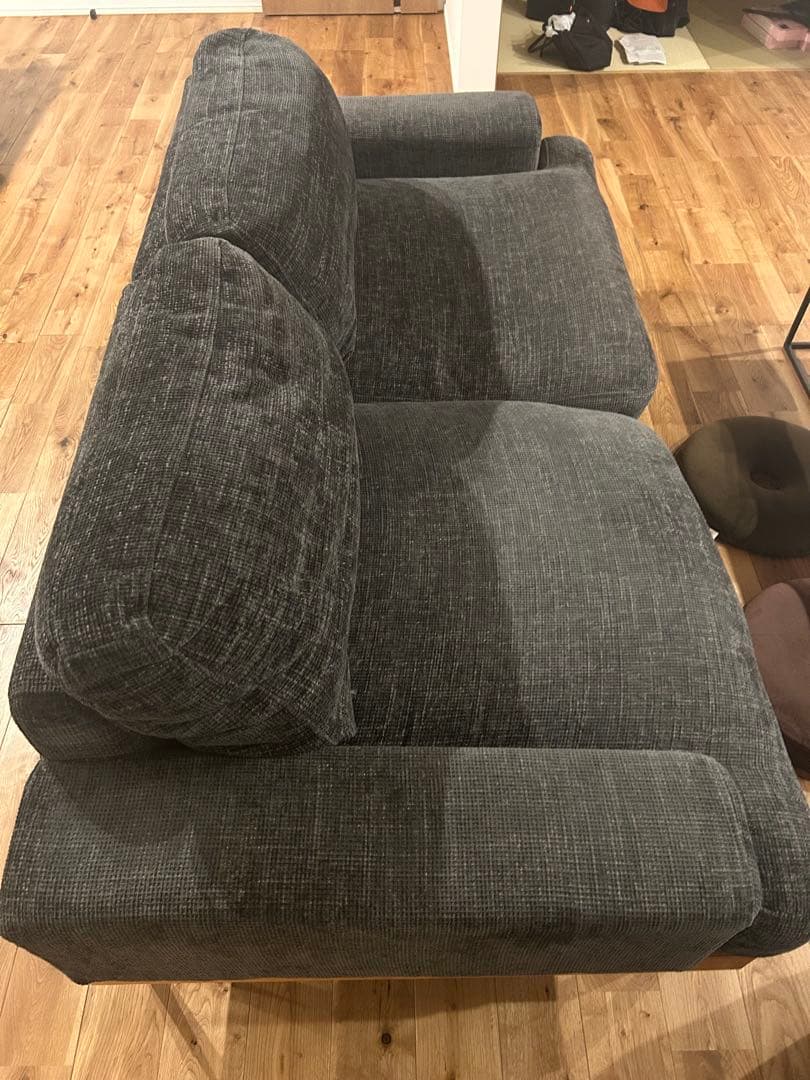 ファイン家具 fine kagu ソファ 2人掛け グリーングレー