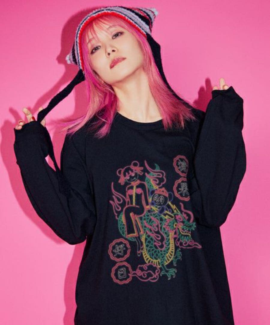 ミュージシャン LiSA ANOTHER Great Day NEON SIGN L/S TEE