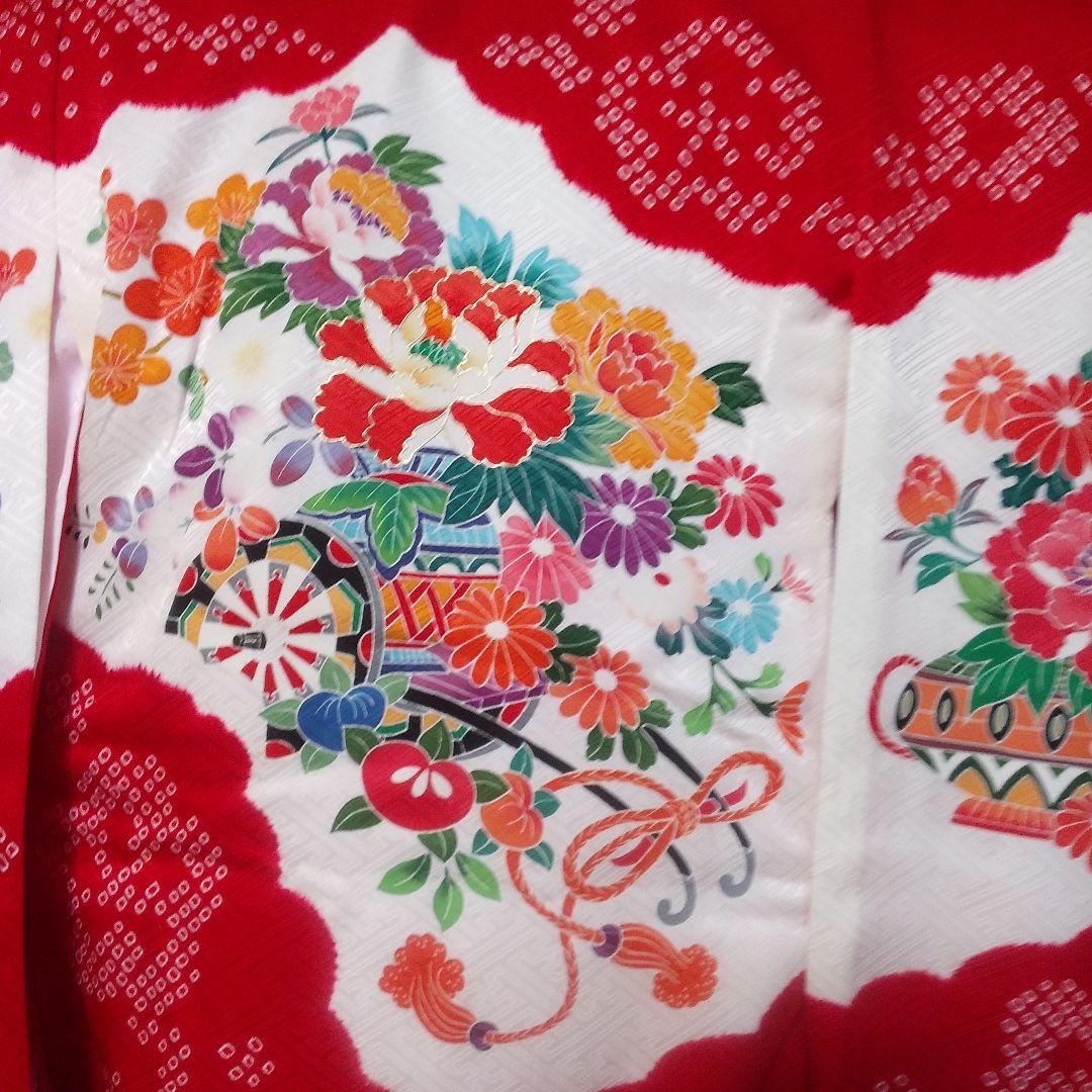 お宮参り着 祝い着 女の子 正絹 長襦袢付き No112