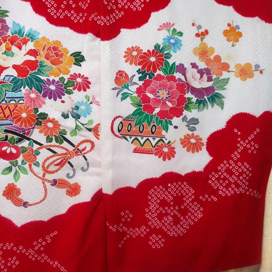 お宮参り着 祝い着 女の子 正絹 長襦袢付き No112