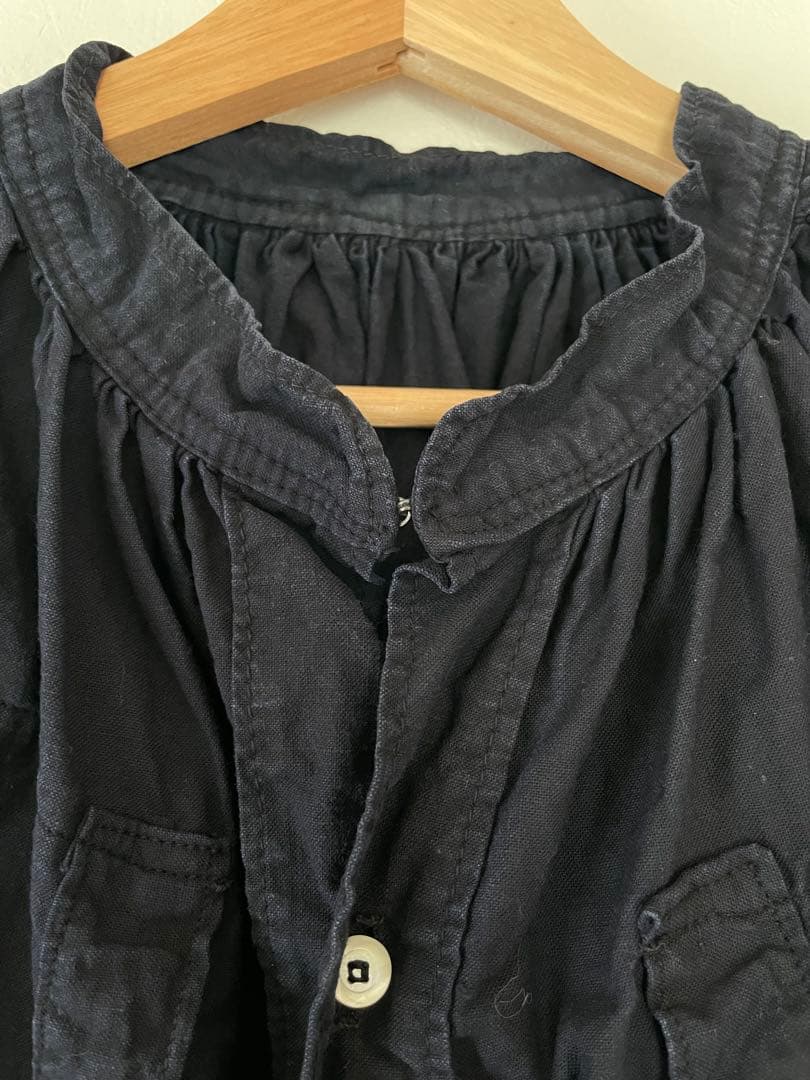~1920s フレンチヴィンテージ　indigo cotton Biaude