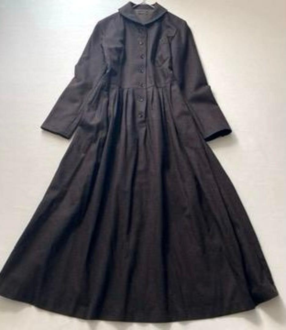 【komeme】マーガレットハウエル　旧タグ ウール マキシ丈 ワンピース