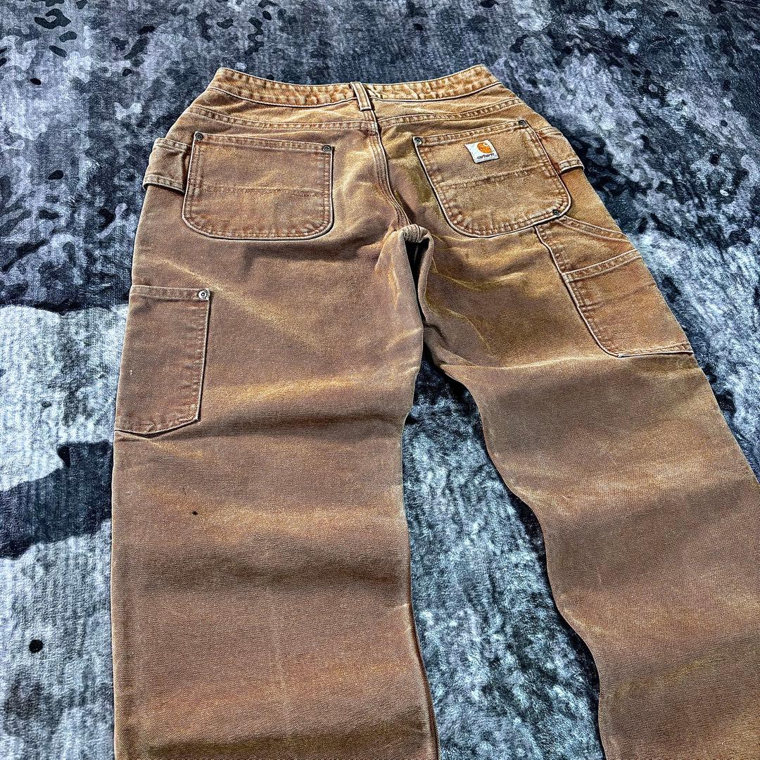 コメ欄セール！一点物 雰囲気系 フェードブラウン W38 極太ワーク