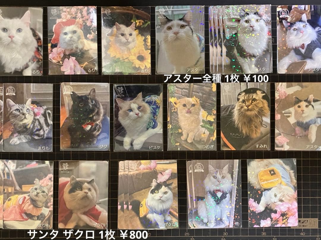 猫カフェmocha にゃんずトレカ バラ売り⭕️