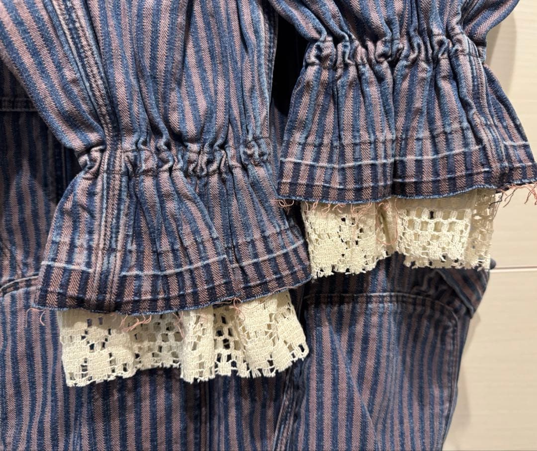 ゴートゥーハリウッド　インディゴアンティークヒッコリーパンツ