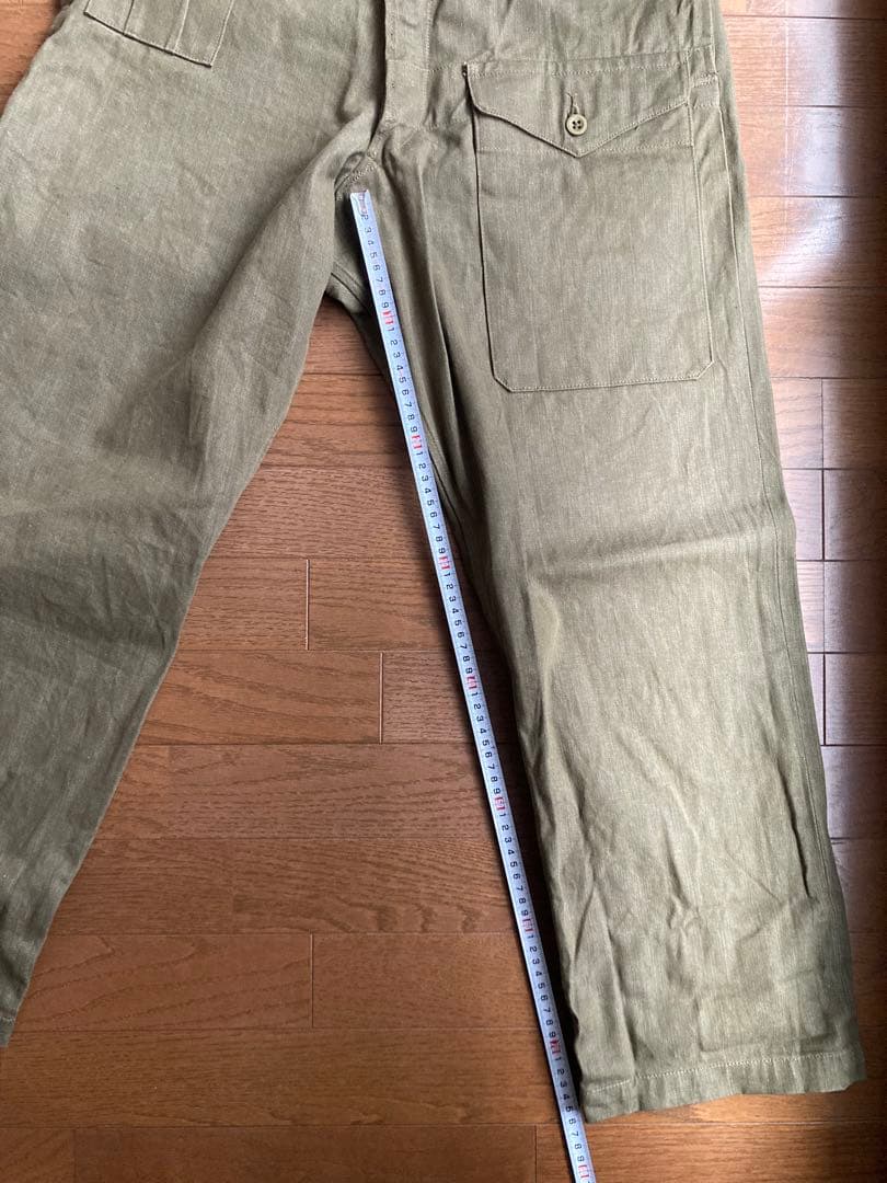 WAIPER.inc ワイパーインク イギリス軍 グリーンデニム トラウザー