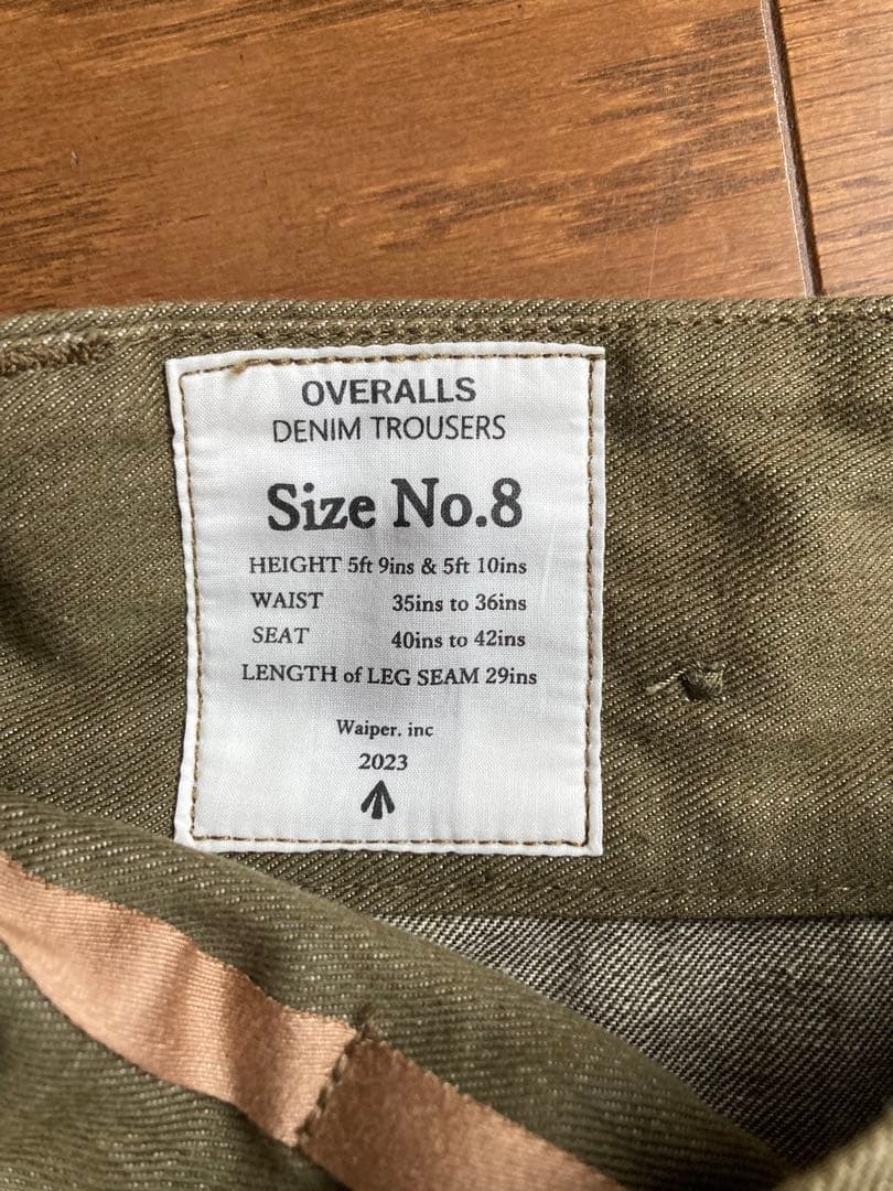 WAIPER.inc ワイパーインク イギリス軍 グリーンデニム トラウザー