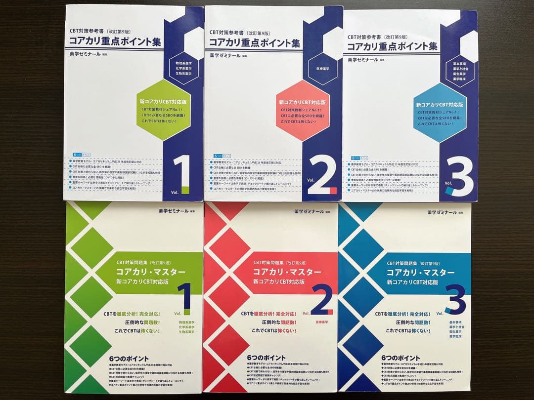 〈第9版〉コアカリ重点ポイント集＆コアカリ・マスター　全6冊セット