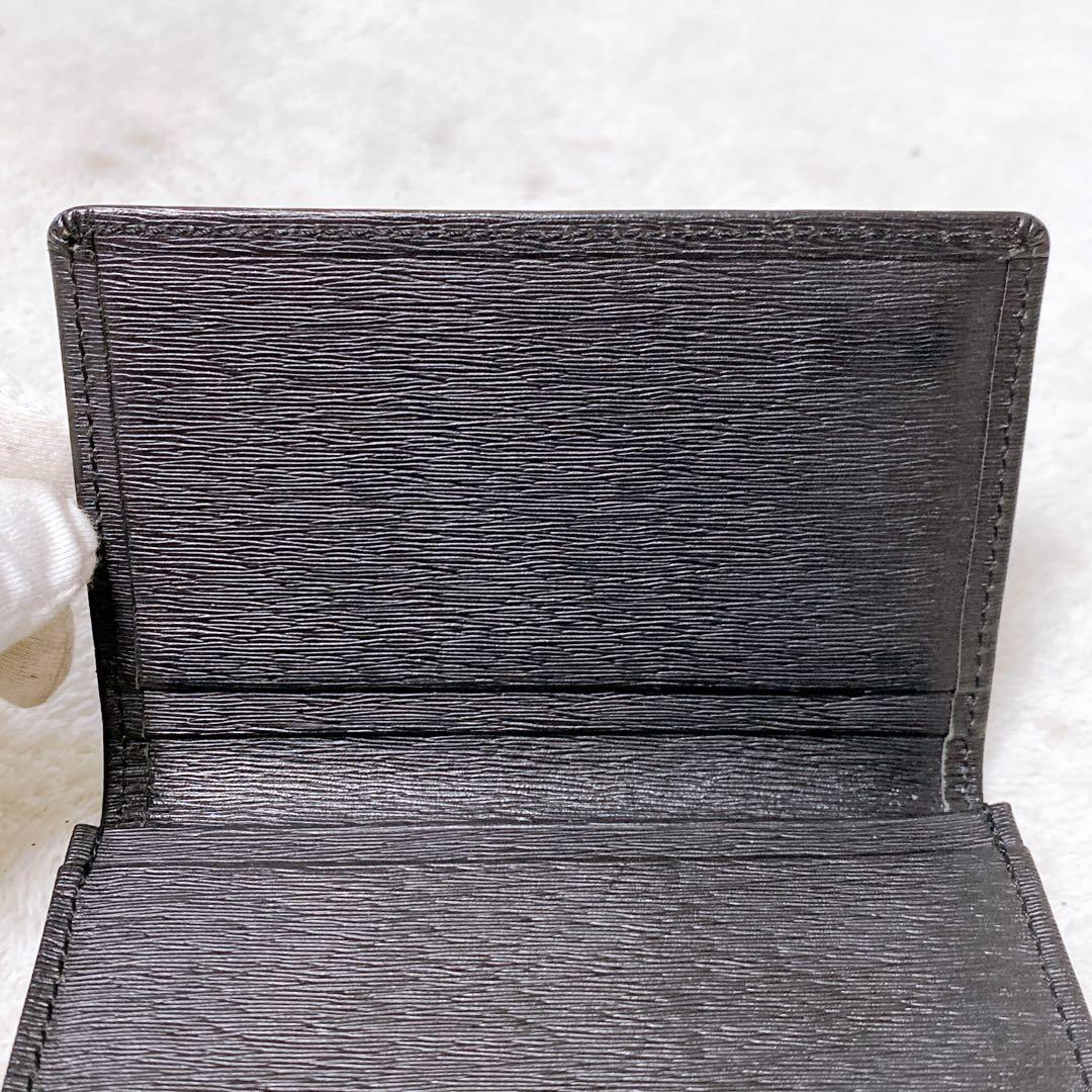 美品　PORTER　カレント　カードケース　名刺入れ　ブラック　黒　レザー　牛革