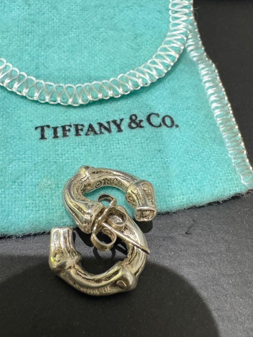 Tiffany バンブーピアス　両耳