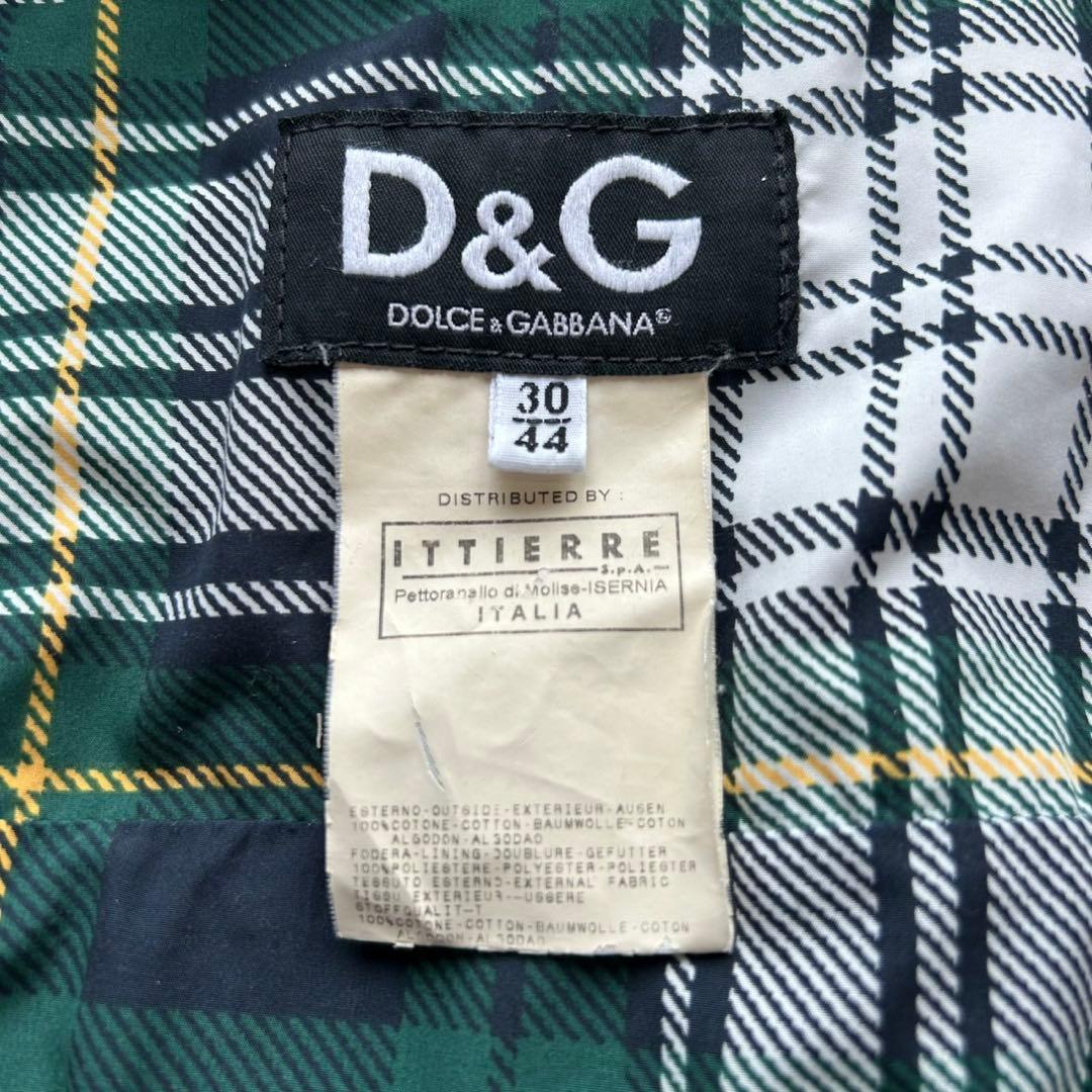 【美品】DOLCE & GABBANA デニム コーデュロイ切替ベスト YK2