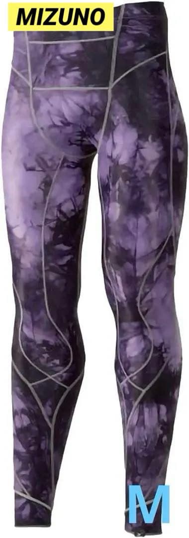 ✨ミズノ✨ランニングウェア バイオギア BG8000II ロングタイツ 紫 M