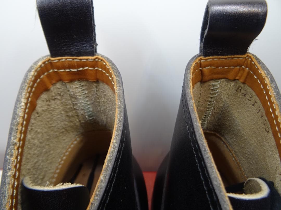 m*a様 リーガルレースアップブーツ黒24.5cmクロム鞣し栃木レザーグッドイヤ