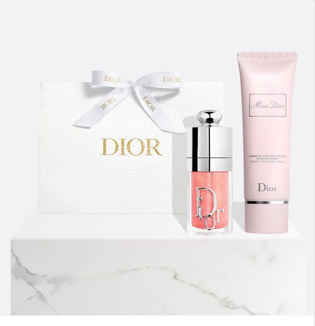 (未使用未開封)Dior リップ001＆ハンドクリームセット ラッピング済