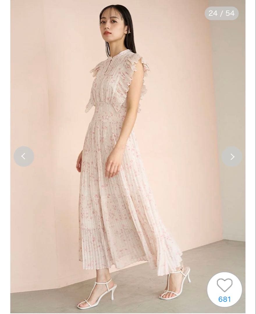 【00サイズ】SNIDEL sustainableフリルワンピース