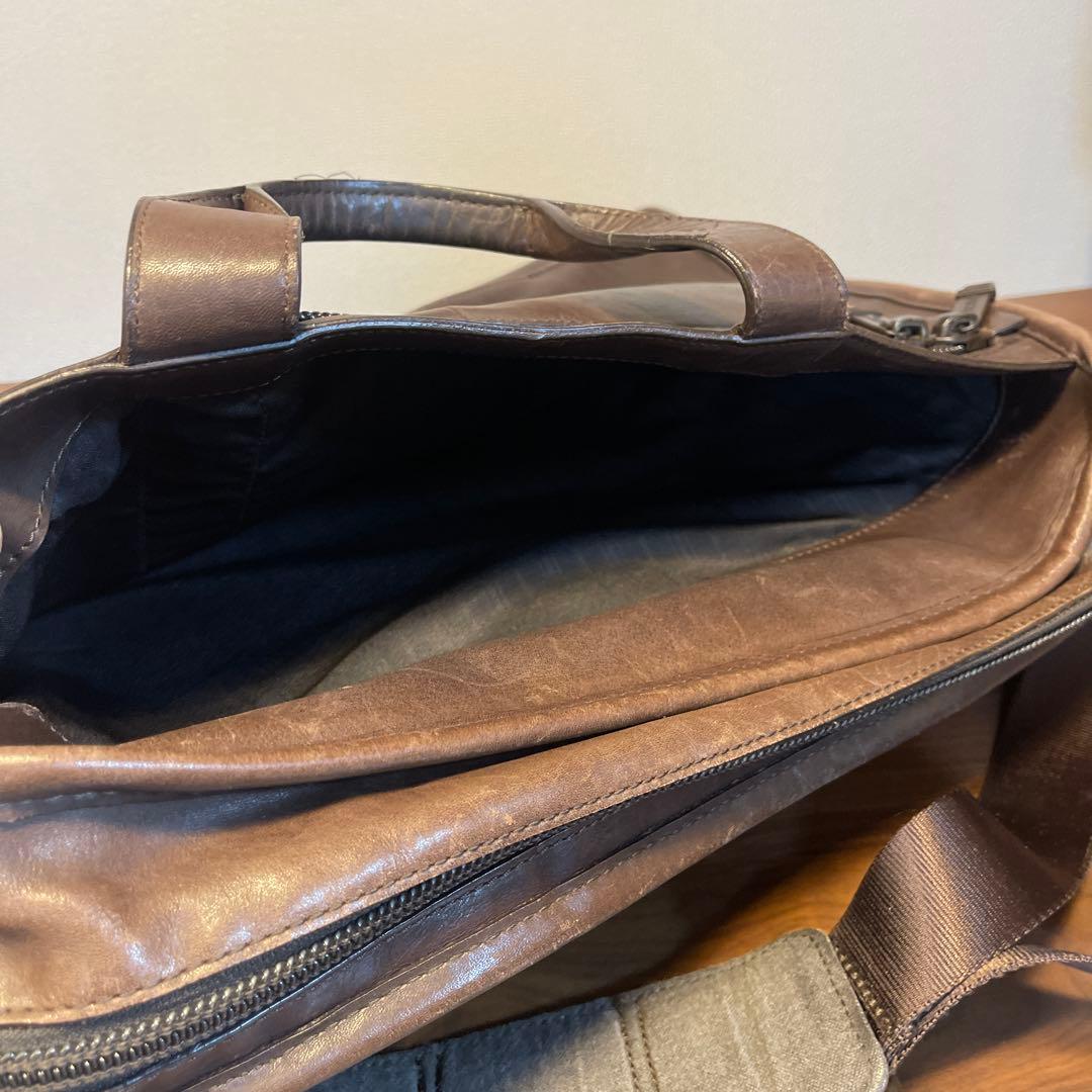 TUMI トゥミ レザービジネスバッグ ブラウン 傷汚有 96108BH