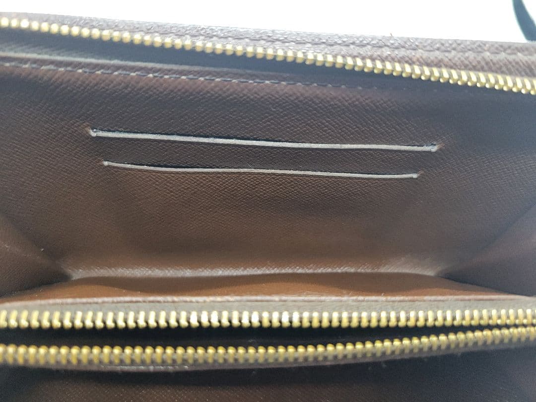 【まる】ルイ・ヴィトン ポルト モネ ジップ 長財布 ダミエ N61728