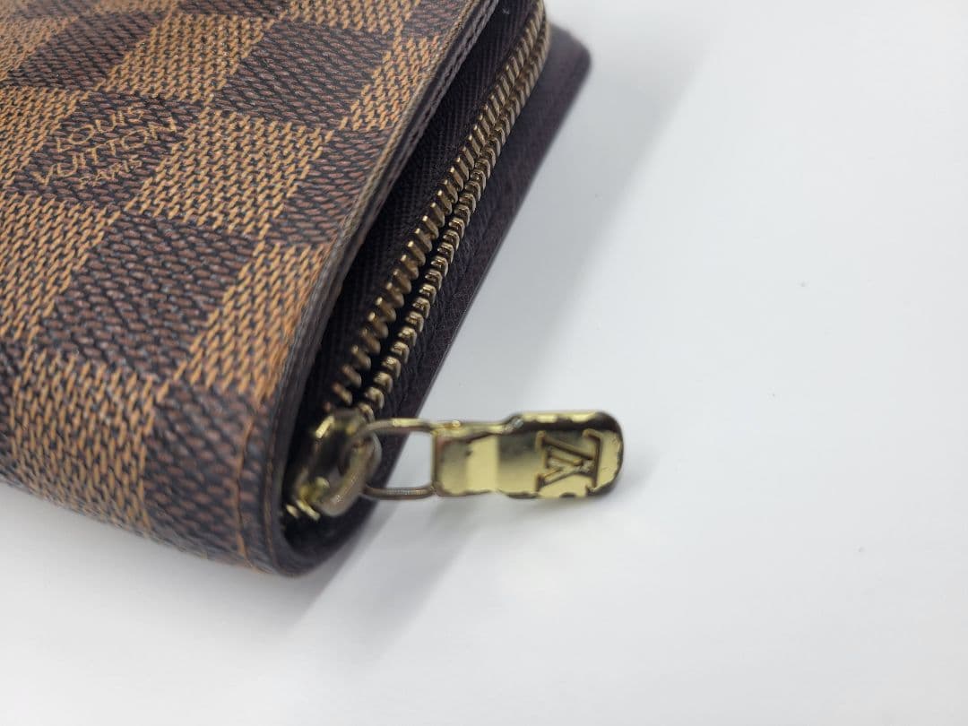【まる】ルイ・ヴィトン ポルト モネ ジップ 長財布 ダミエ N61728