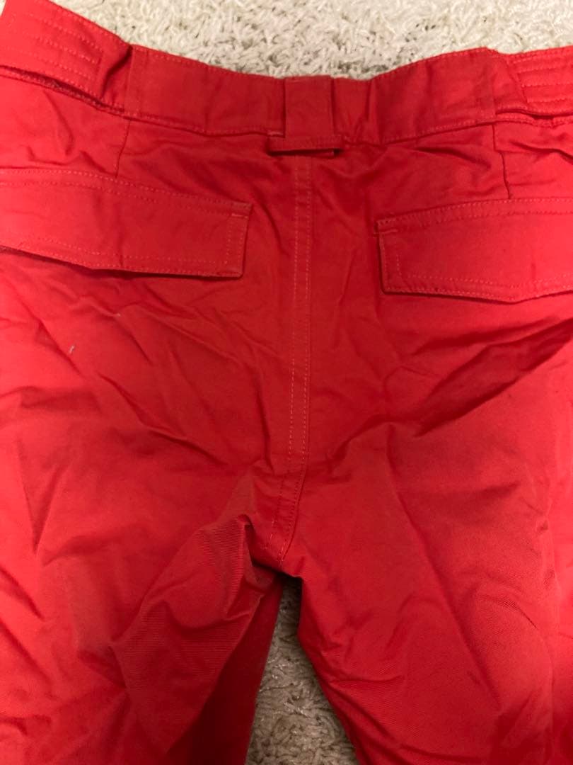 Burton キッズスノーボードウェア上下セット　赤 迷彩柄　M