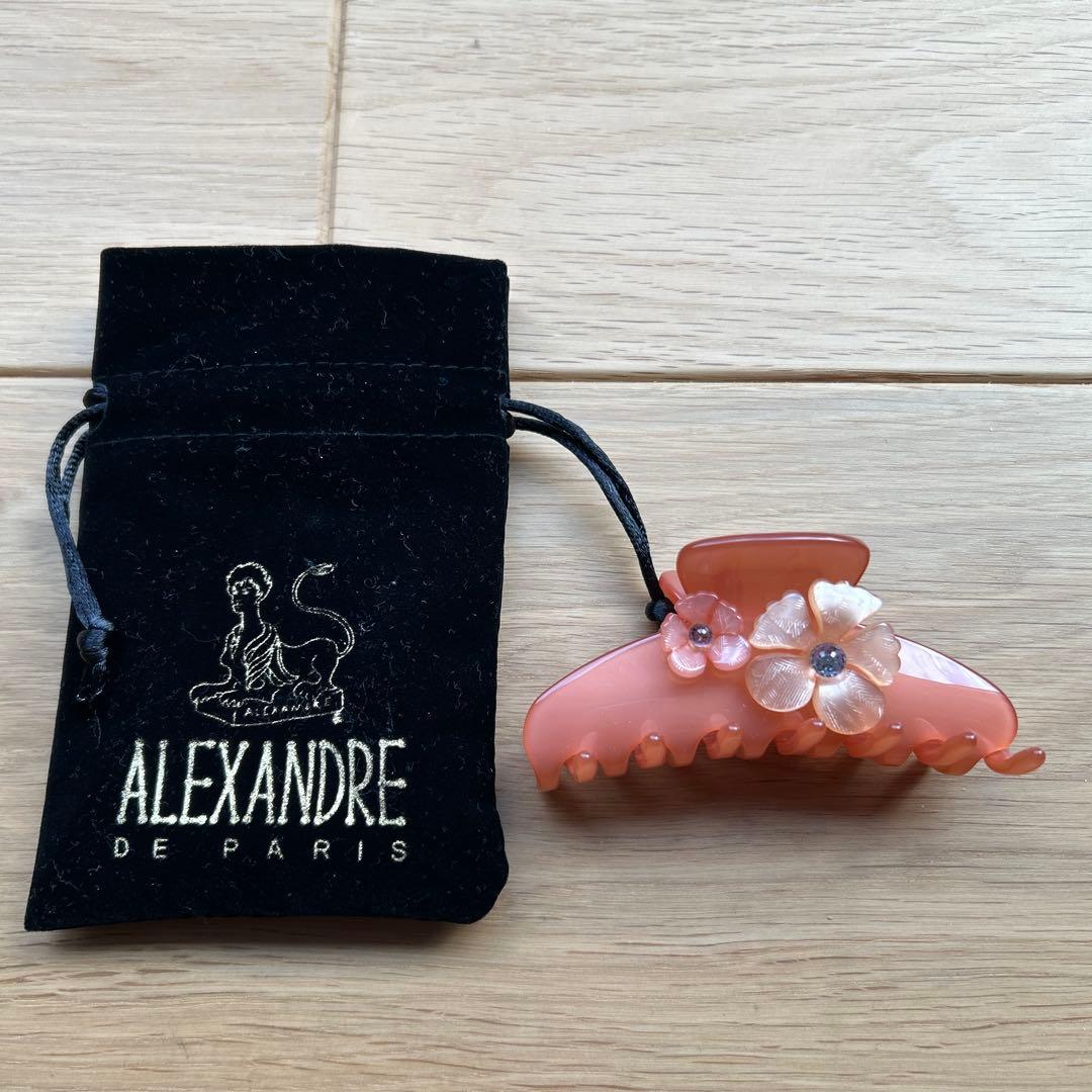 ALEXANDRE DE PARIS ピンク ヘアクリップ