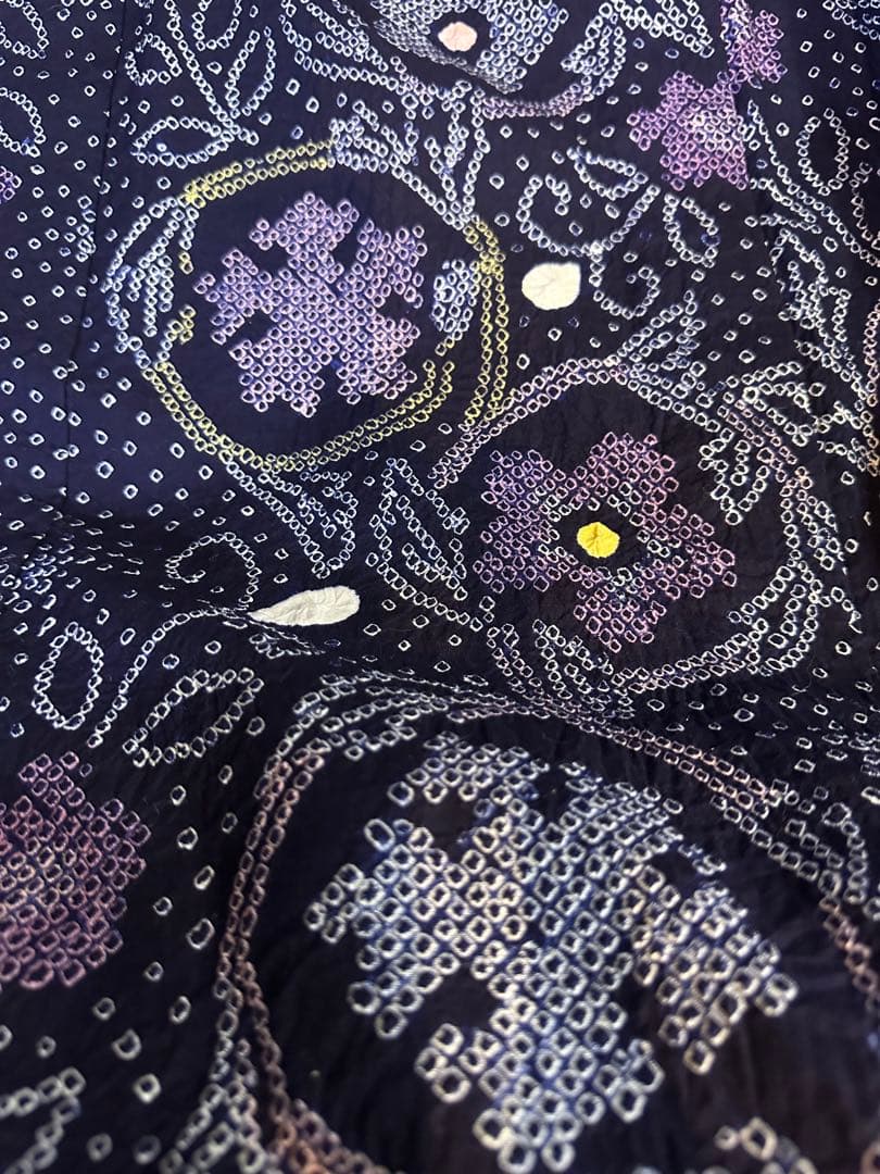 2点セット❣️新品美品✨トールサイズ✨有松鳴海絞り浴衣　藍染に紫