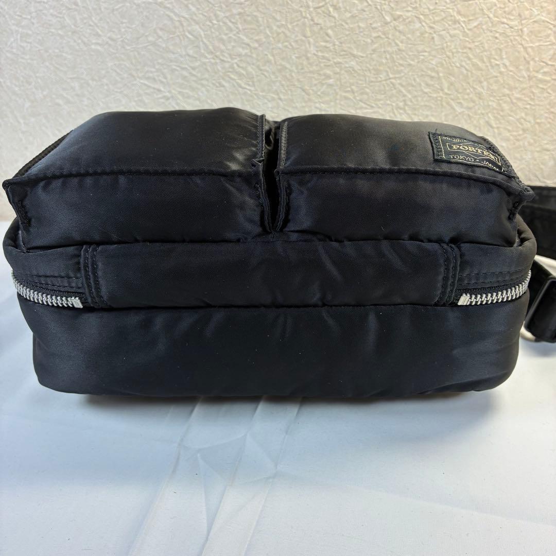 [未使用級] PORTER タンカー ショルダーバッグ 2層 s ブラック