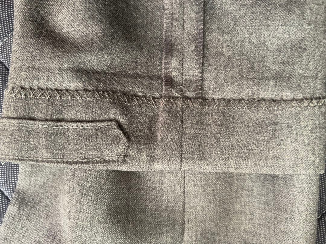 インコテックス　ウール　ライトグレー スラックス　裾ダブル　秋冬物