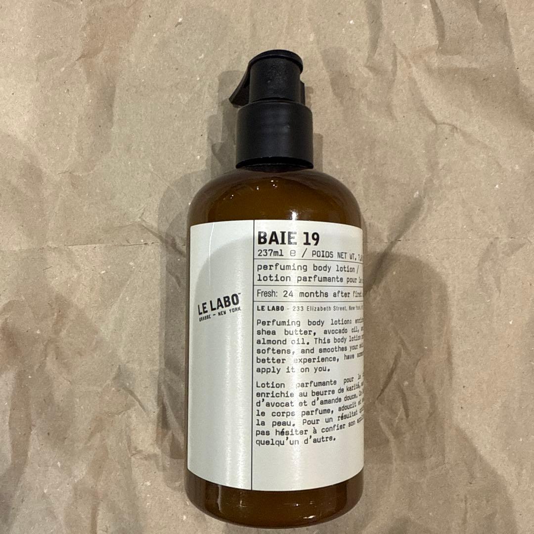 LE LABO BAIE 19 パフューミング　ボディローション 237ml