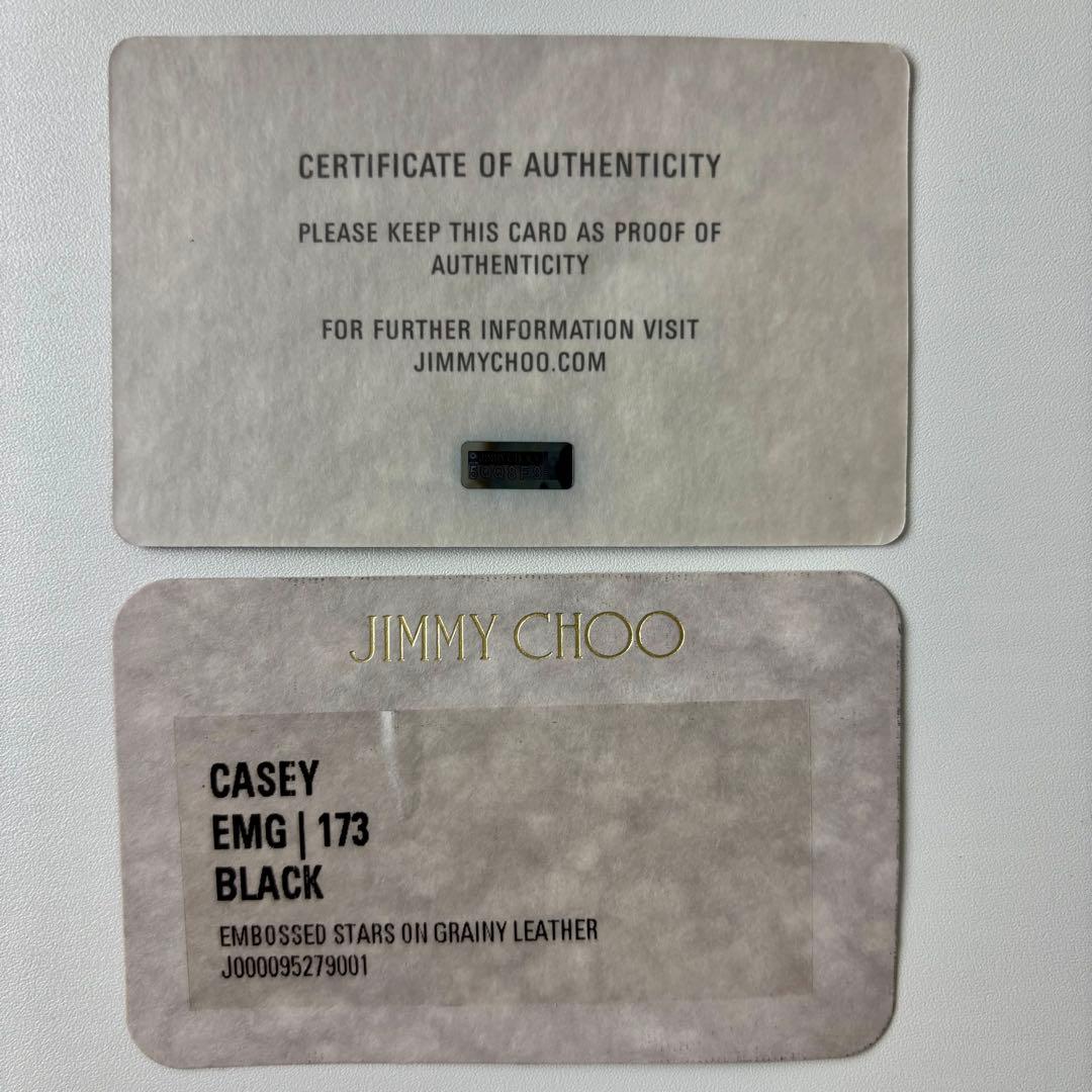 新品 JIMMY CHOO カード ケース  フラグメント ブラック 黒