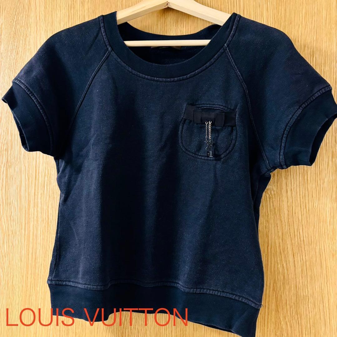 希少　ルイヴィトン 半袖Tシャツ　スエット　ブラック ショート丈　パドロック