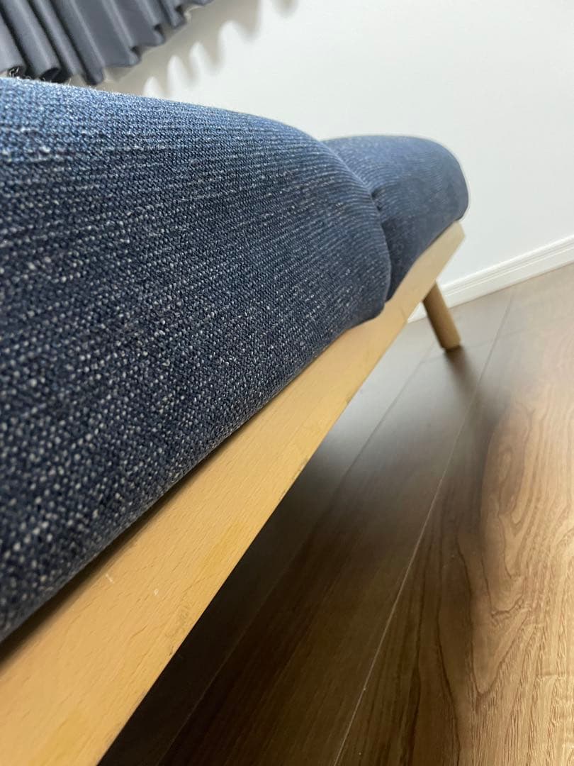 フランネルソファ HARBAN 本体2.5人掛け ハーバン　布カバー　スツール付