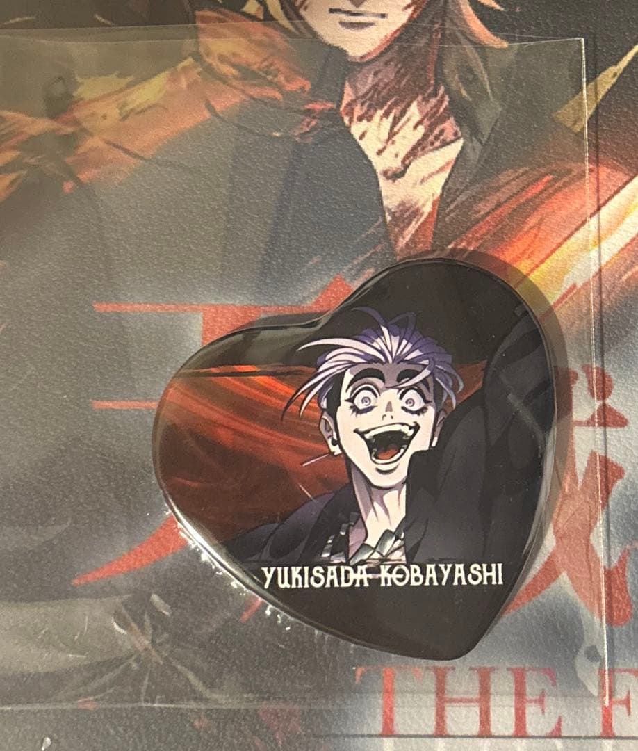 d*e様 ヒューマンバグ大学 ハート缶バッジ 小林