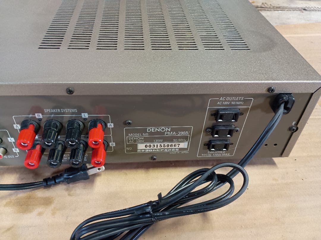 音出し確認済み ＤＥＮＯＮ プリメインアンプ PMA-390 Ⅳ