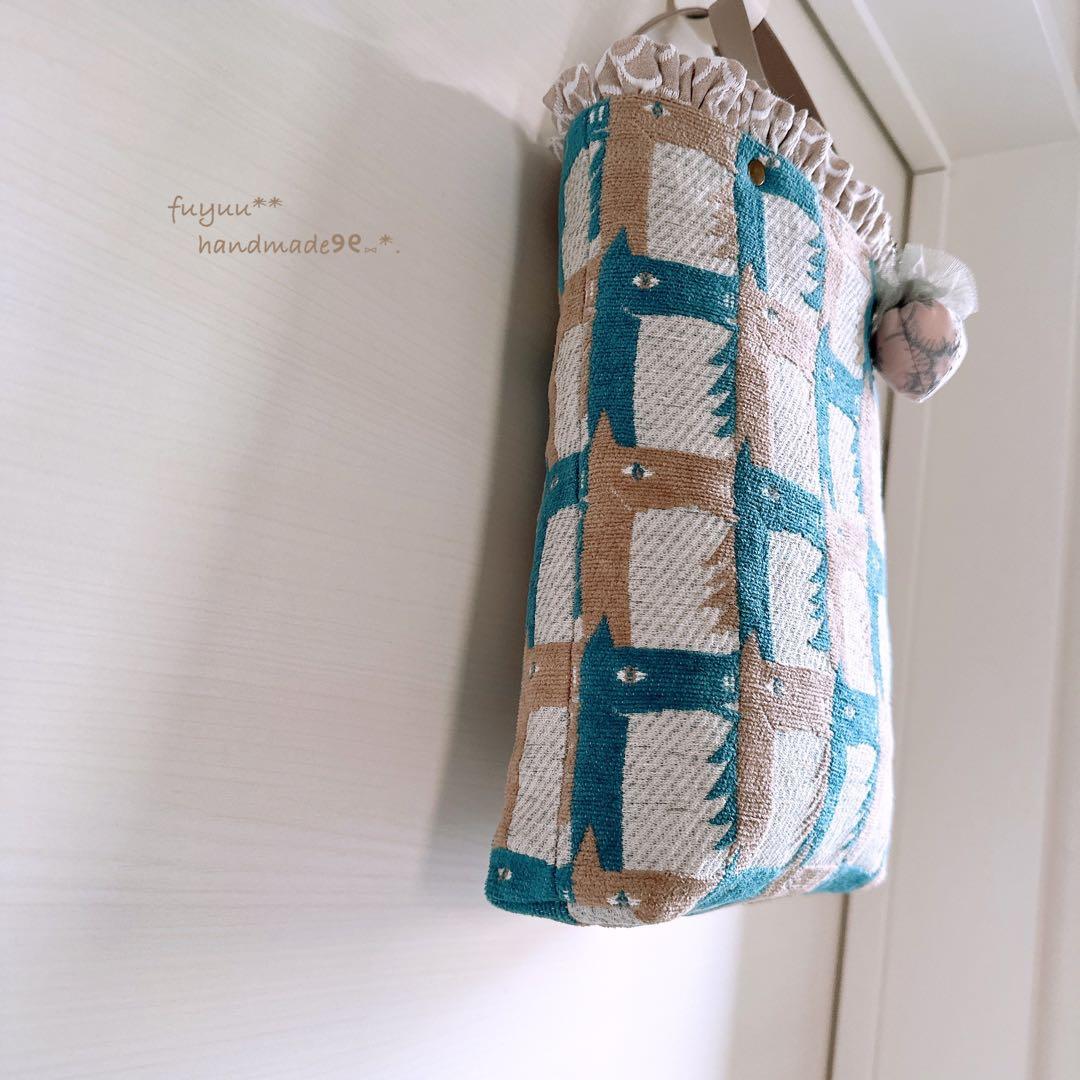 ハンドメイド☆フリルのトートバッグ ミナペルホネン thoroughbred