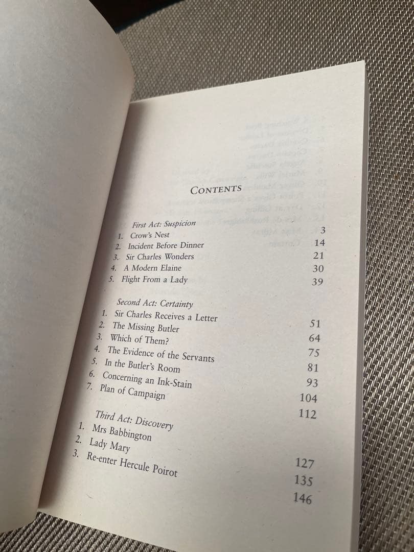希少　Three Act Tragedy Agatha Christie