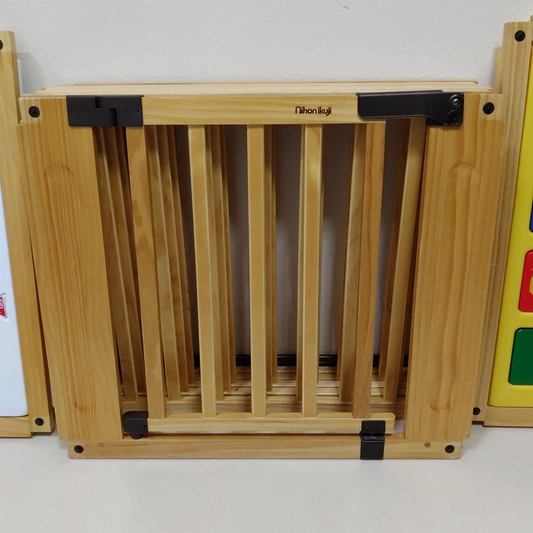 日本育児 木のミュージカルキッズランドDX ベビーゲート 木製