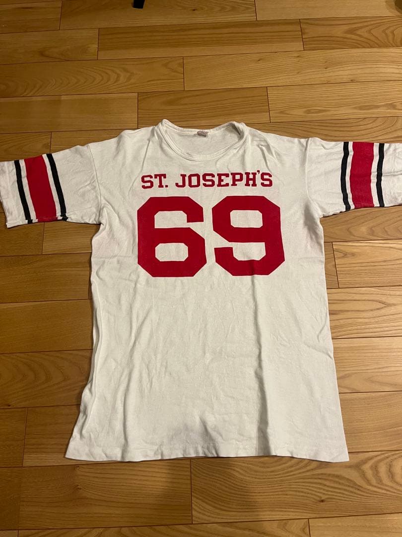 【USA製】 1960s Champion ランタグフ ットボールTシャツXL