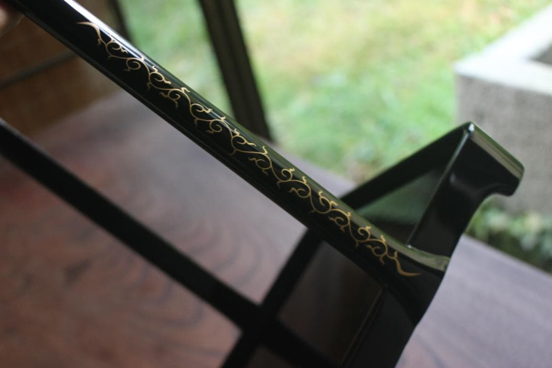 専用！上質黒漆に極上丸紋花蒔絵の映える手提四段重（検輪島塗重箱