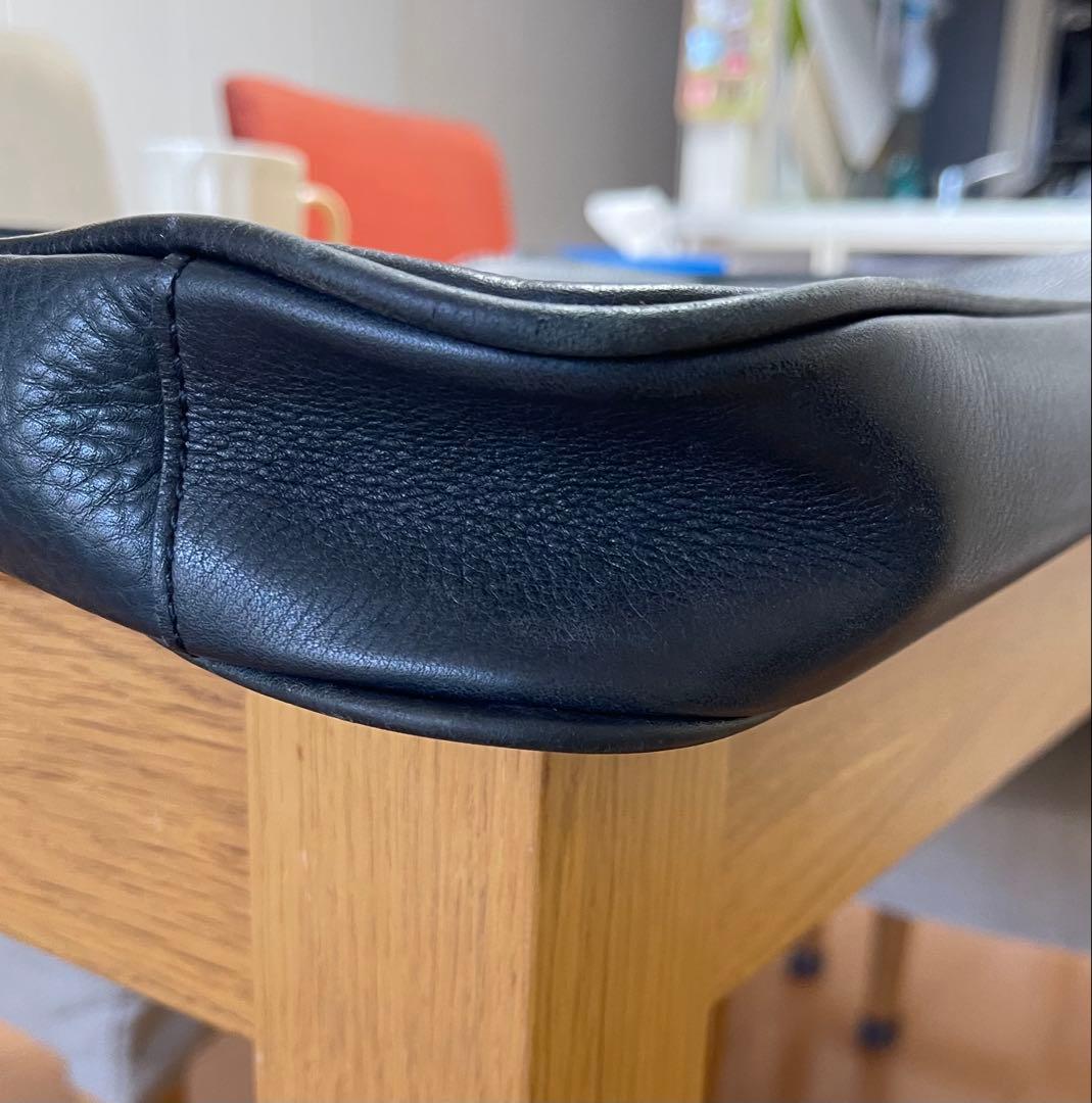 アニアリ　レザー ビジネス　トートバッグ　ネイビー