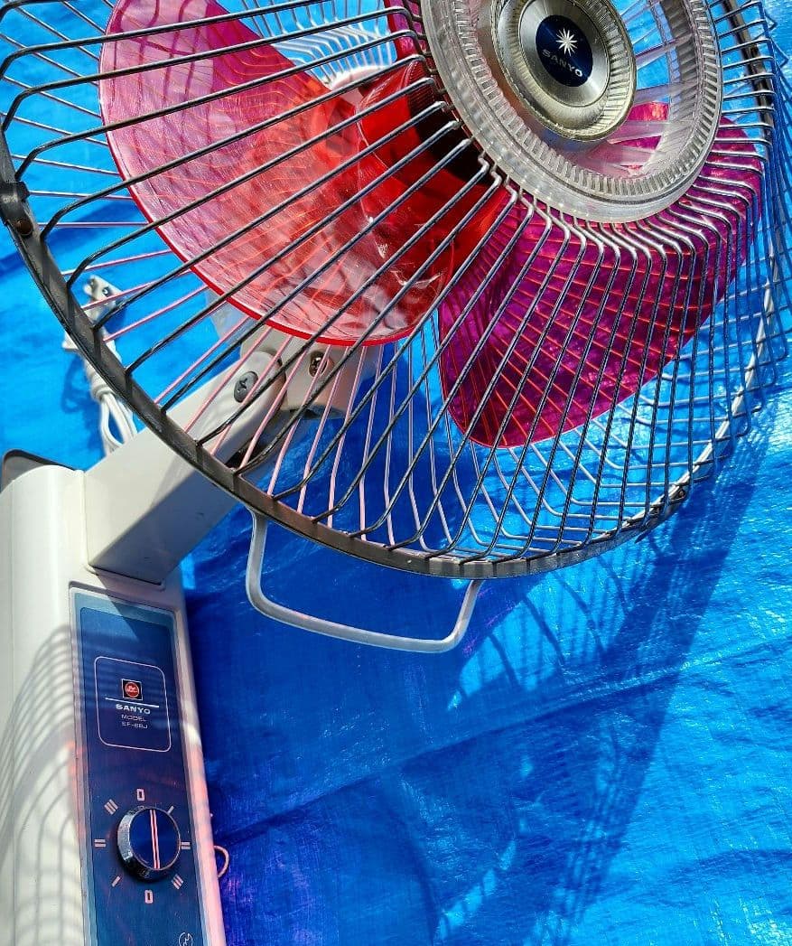 昭和レトロ　サンヨー壁掛け扇風機 【動作確認済】