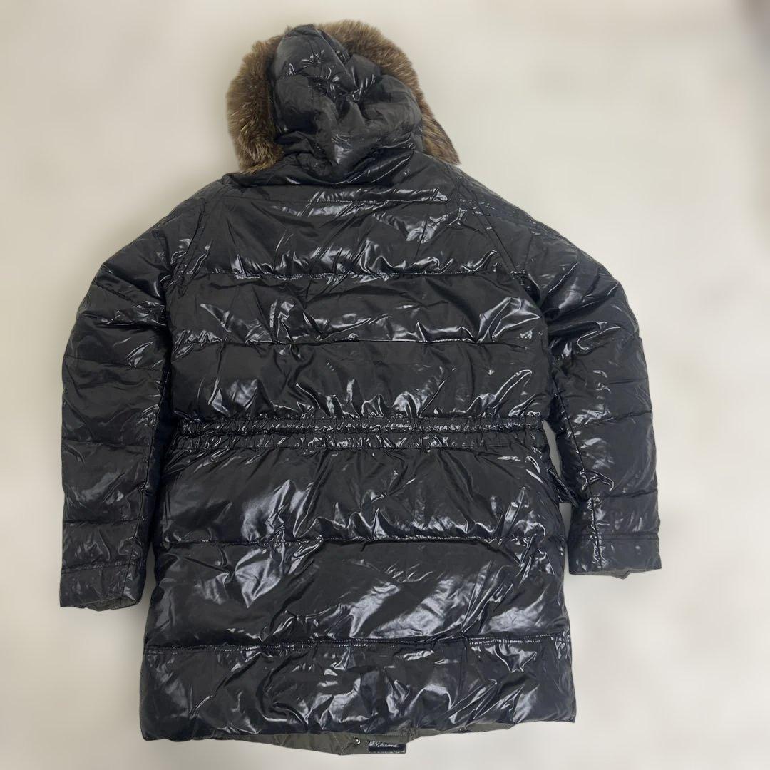 【美品】モンクレール アンドレ リバーシブルダウンコート ブラック　ファー　L