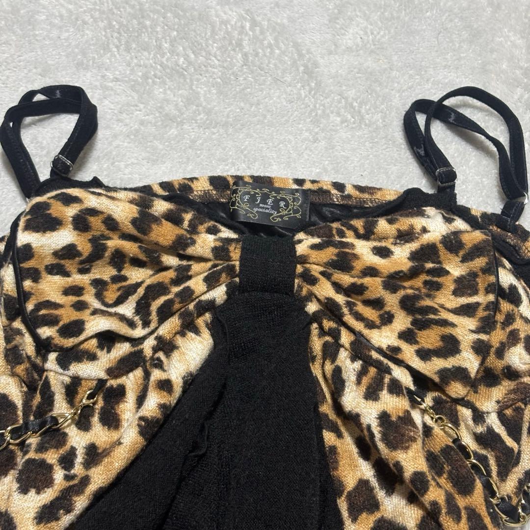 y2k 00s ギャル ヒョウ柄 キャミソール グランジ 平成 d.i.a系