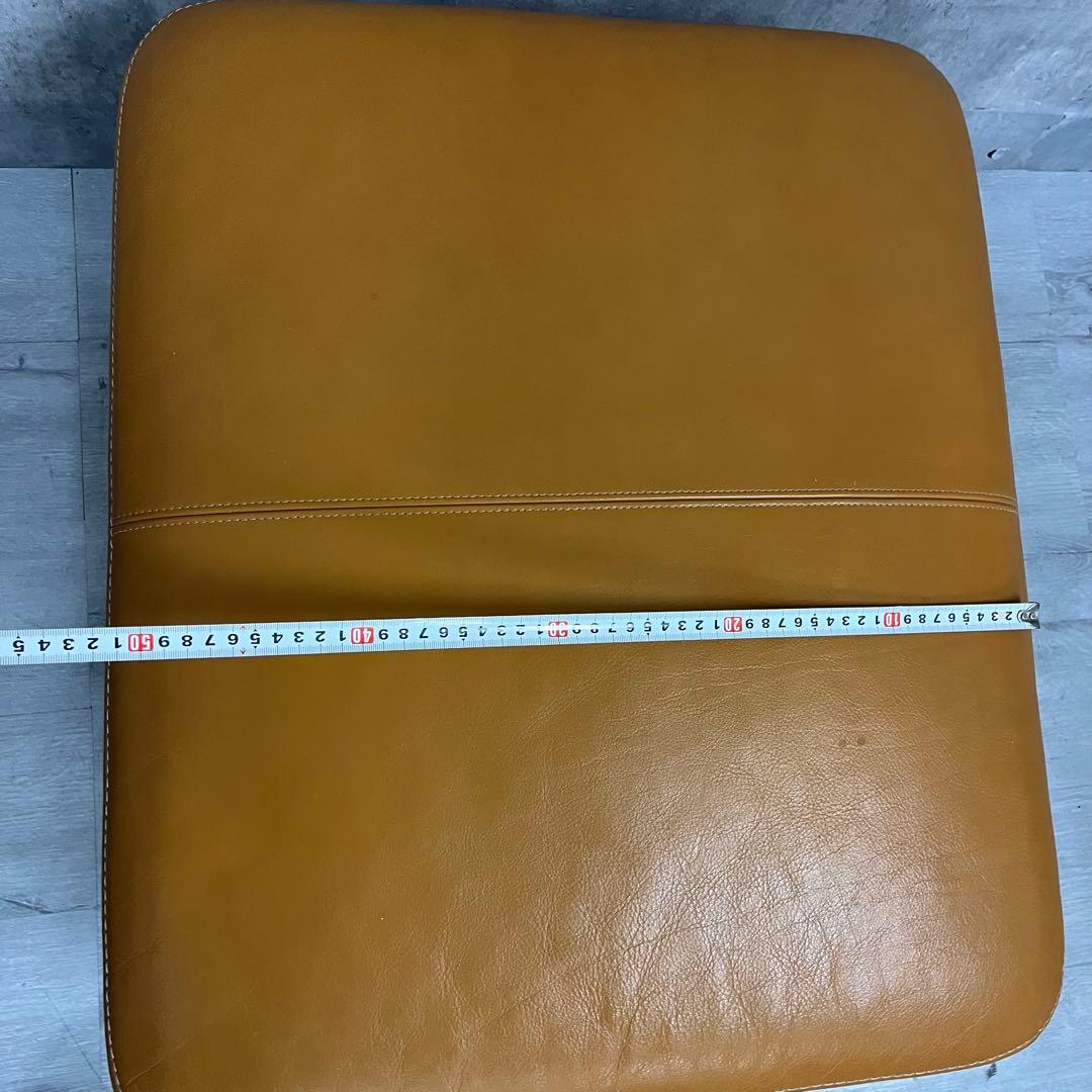 カリモク　オットマン　イエロー