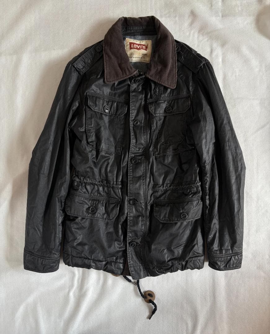 激レアy2k Levi'sベルト 光沢ハイネックジャケット 平成ギャル グランジ