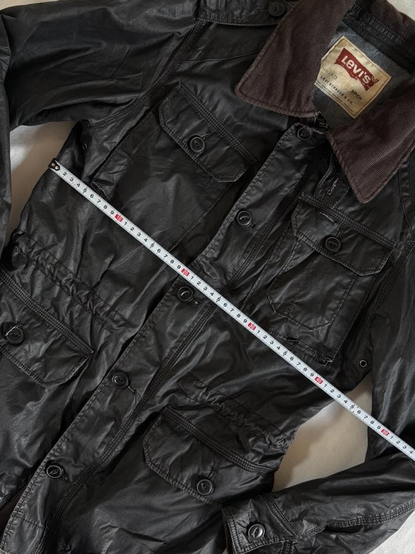 激レアy2k Levi'sベルト 光沢ハイネックジャケット 平成ギャル グランジ