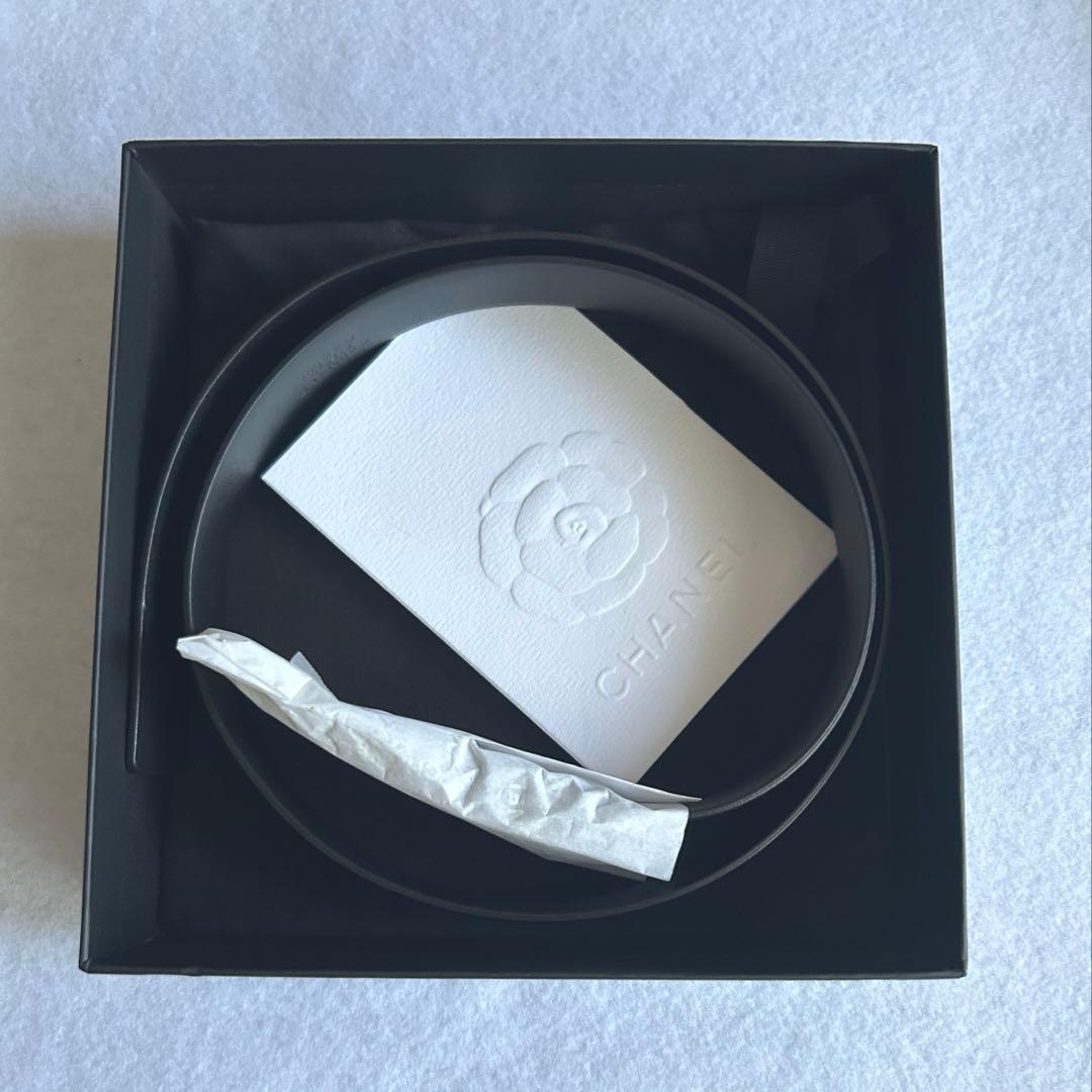 【超美品】CHANEL ブラックレザー ベルト